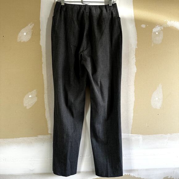Lauren Ralph Lauren Trouser Pants High Waisted Zip Fly Career Wool Gray 10 - Picture 4 of 4